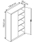 Stahlschrank C 2000 Acurado 9460-000 S10693 lichtgrau, rubinrot 120,0 x 40,0 x 195,0 cm, aufgebaut